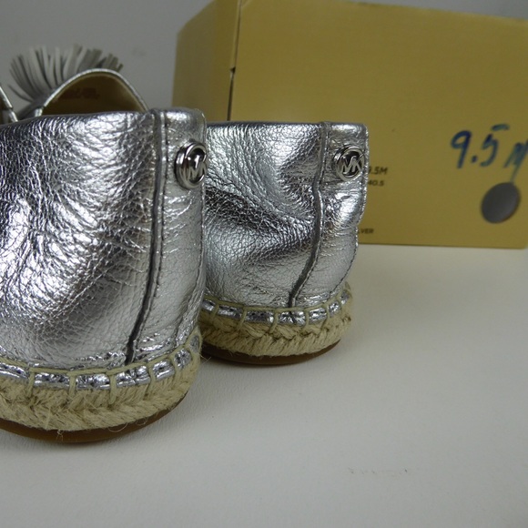 Michael Kors Lolita Slip On Metallic Pom Pom Shoes - Picture 3 of 6